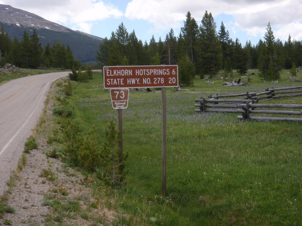 6 miles to Elkhorn Hot Springs.